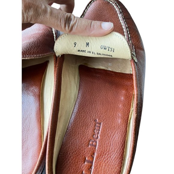 L.L. Bean Brown Leather Loafers - Picture 9 of 11